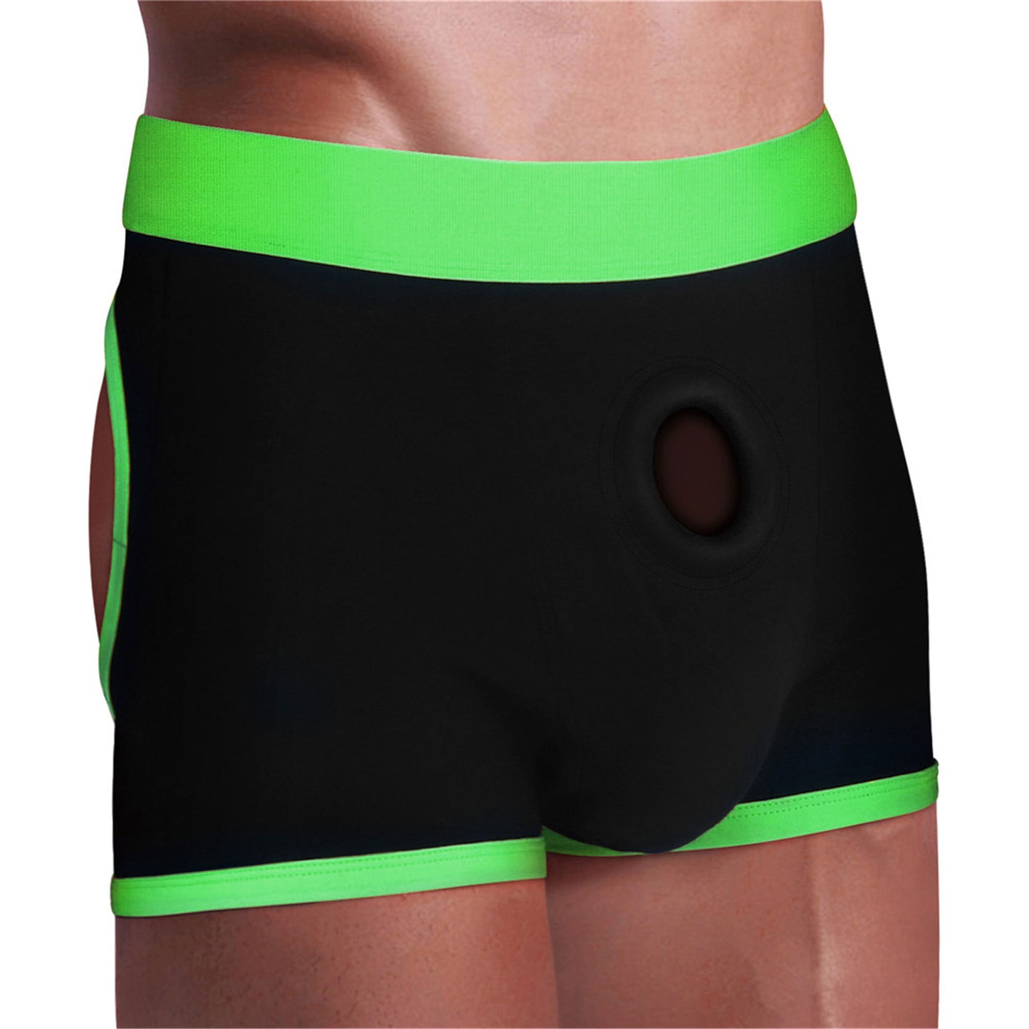 "Strap-on Black/green Boxers - Xl/xxl TMN-GL-5018"