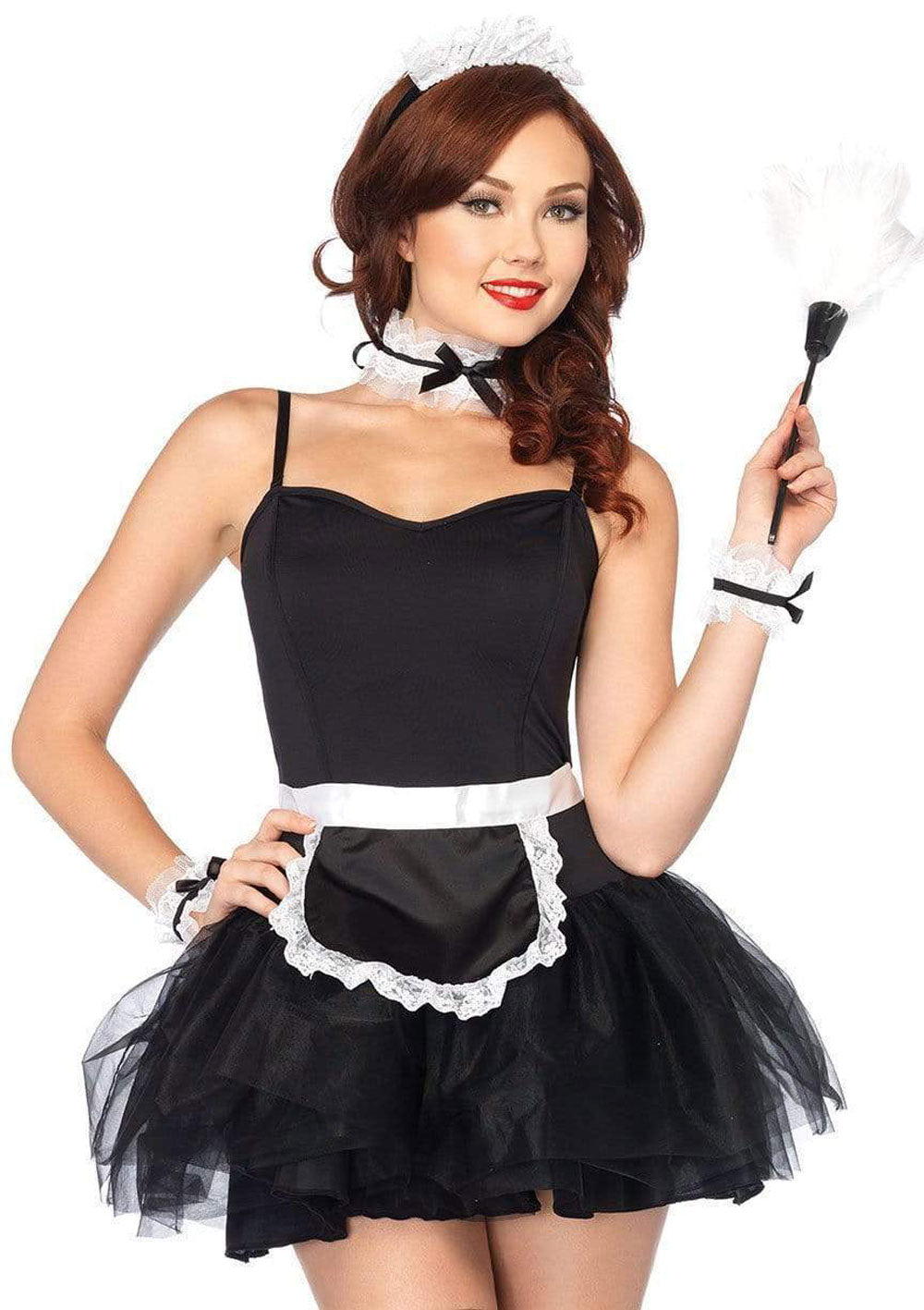 Lace French Maid Costume Kit - Black - Default Title